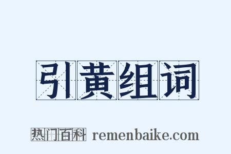 引黄组词是什么意思的图片